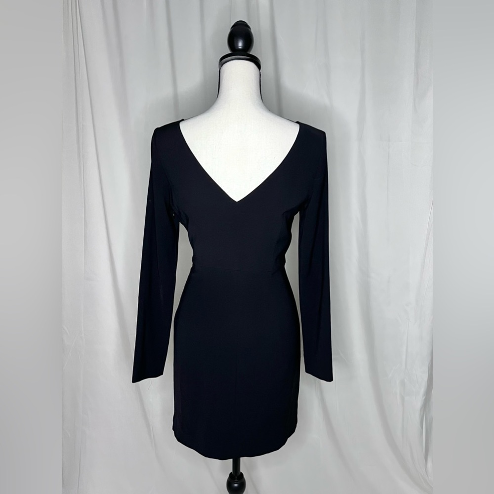 Hoss Intropia Black Long Sleeve Crystal Embellished Mini Dress - Picture 5 of 5